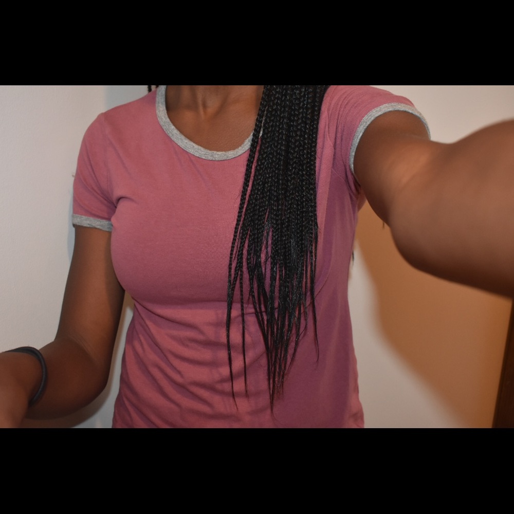 Basic Ribbed Tee - Picture 2 of 3